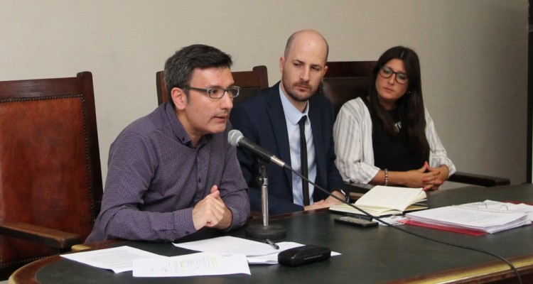 Guillermo Ruiz, Sebastin Scioscioli y Gisela Lococo