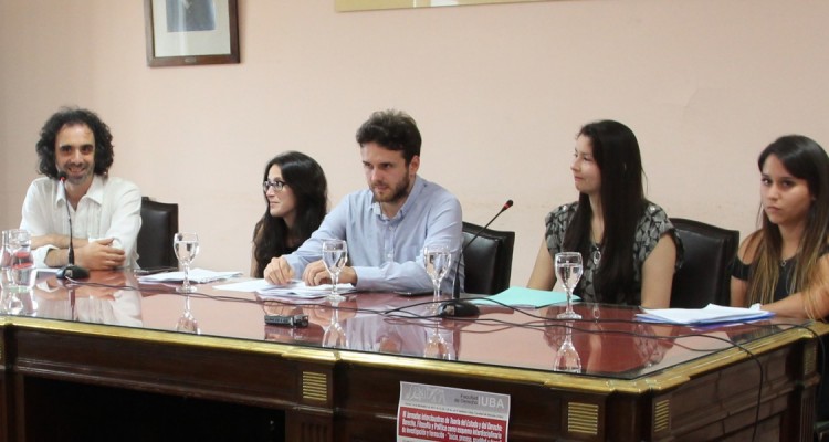 Gonzalo S. Aguirre, Tamara Pealver, Camilo Heller, Mirian Bentez y Carolina Fulqueri