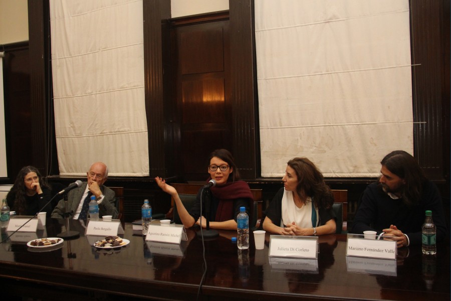 Marcela Rodríguez, Martín Farrel, Agustina Ramón Michel, Julieta Di Corleto y Mariano Fernández Valle