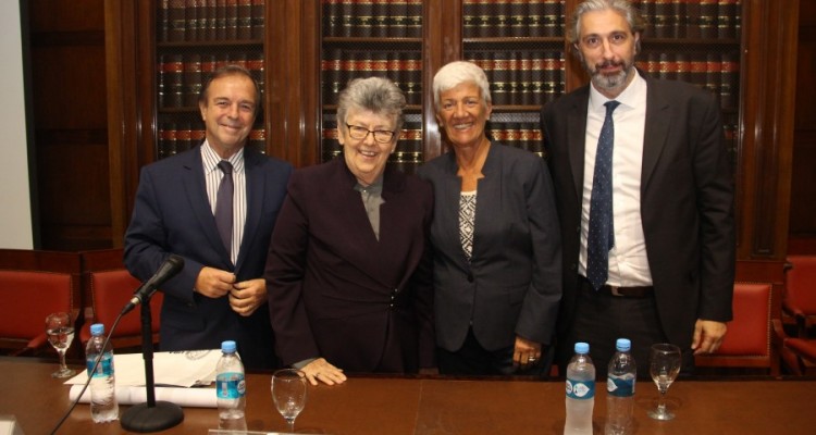 Marcelo Gebhardt, Elizabeth Odio Benito, Mnica Pinto y Juan Pablo Mas Velez