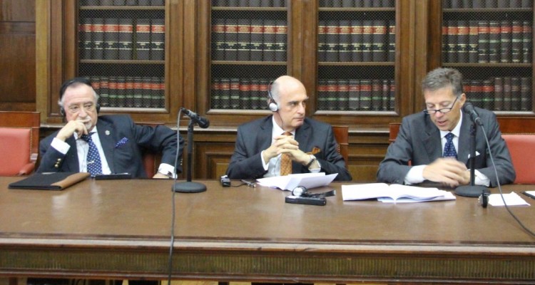 Edgardo Saux, Luis F. P. Leiva Fernndez y Francesco Delfini