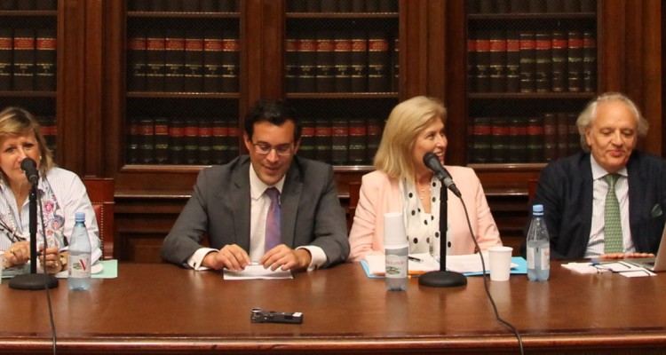 María Elsa Uzal, Julio Rivera (h), Cecilia Fresnedo de Aguirre y Diego Fernández Arroyo