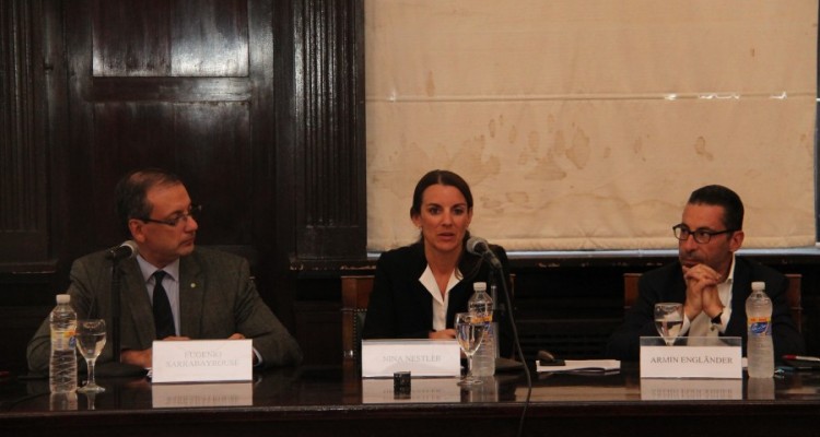 Eugenio Sarrabayrouse, Armin Englnder y Nina Nestler