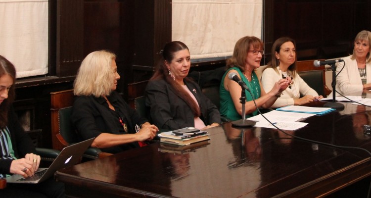 Laura Pautassi, Zulma Garca Cuerva, Isabel Gonzlez Nieves, Elena Gmez Conde, Andrea Gastron y Silvia Nonna