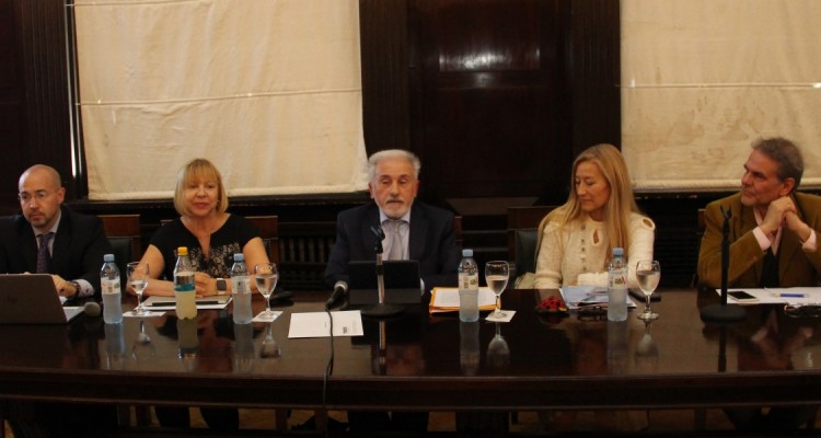 Leandro Merlo, Graciela Medina, Jorge C. Berbere Delgado, Mara Silvia Villaverde y Enrique del Percio.