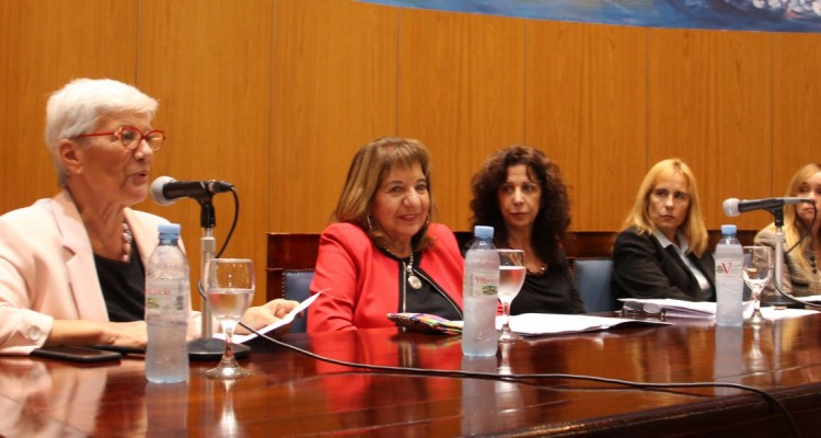 Mnica Pinto, Mara del Carmen Falbo, Laura Cuarro, Silvia La Ruffa y Mara Pa Leiro