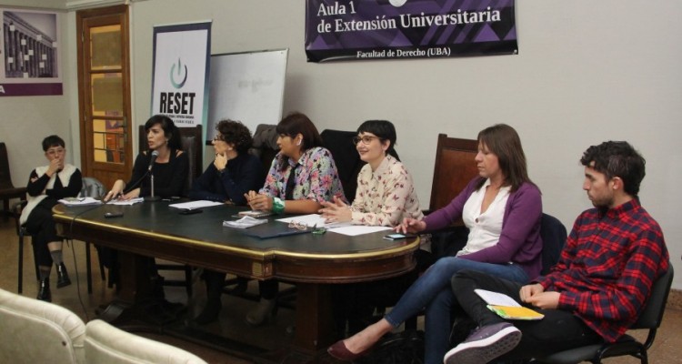 Agustina Iglesias Skulj, Mara Santos, Georgina Orellano, Cecilia Varela, Ornella Infante y Aramis Lascano