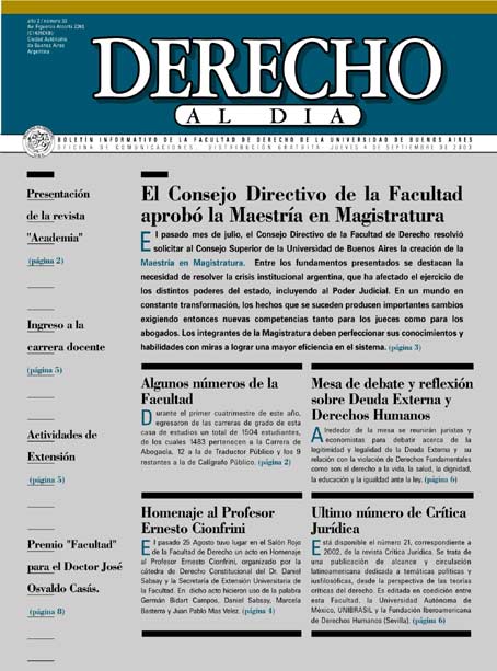 Edición Nº 33 - Tapa