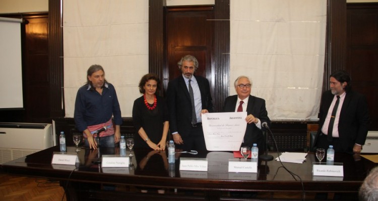 La UBA distingui con el doctorado honoris causa al profesor Manuel Castells