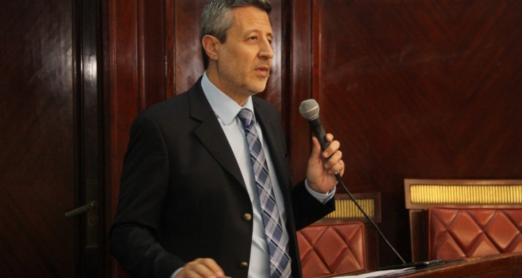 Mario Villar al momento de la apertura del congreso.