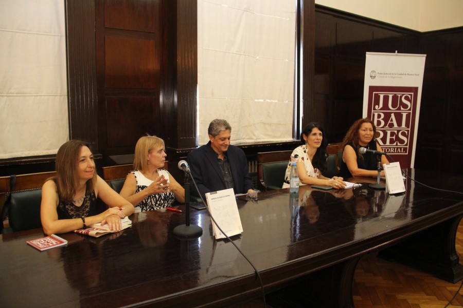 Andrea Gastron, María de las Victorias González Silvano, Marcelo Alegre, María Alejandra García y Gabriela Nasser