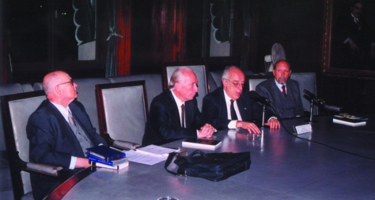 Eduardo Pigretti, Eugenio Bulygin, Atilio Alterini y Jorge Senz