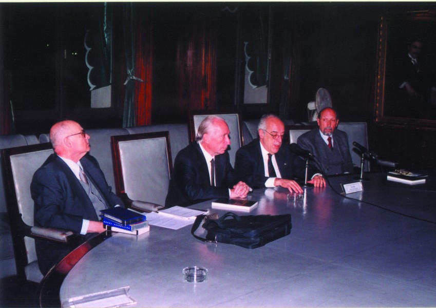 Eduardo Pigretti, Eugenio Bulygin, Atilio Alterini y Jorge Senz