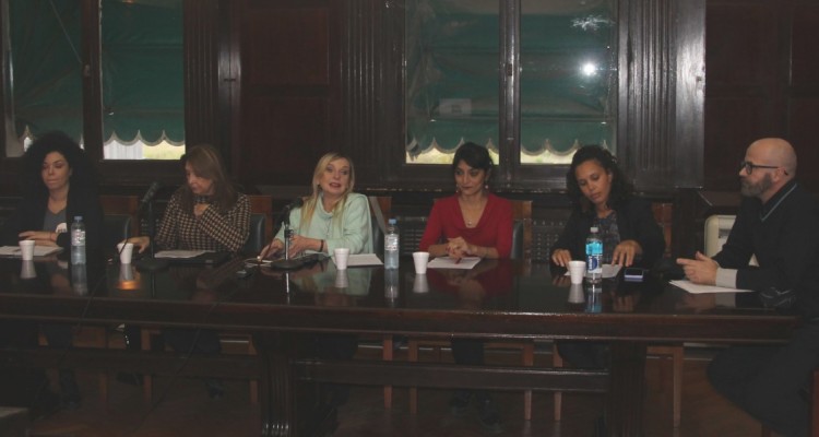 Patricia Bustamante, Marisa Graham, María José Lubertino, Paula Mercedes Alvarado, Patricia Gomes y Gustavo López