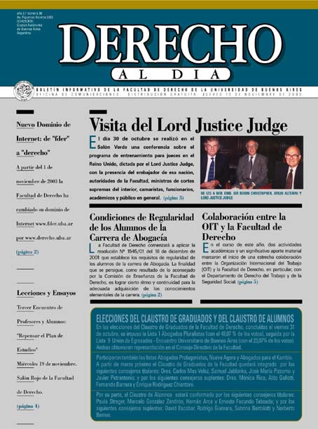 Edición Nº 38 - Tapa