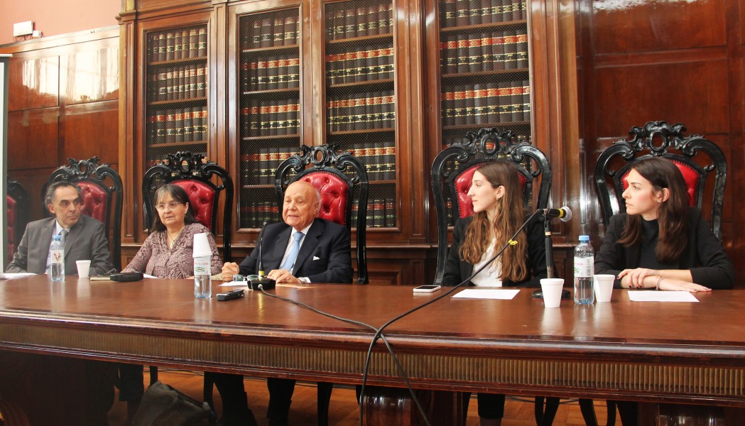 Ral Gustavo Ferreyra, Nancy Cardinaux, Juan Carlos Cassagne, Agustina Castro y Melisa Szlajen