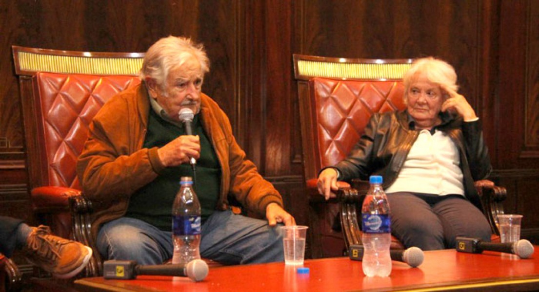 Pepe Mujica y Luca Topolansky