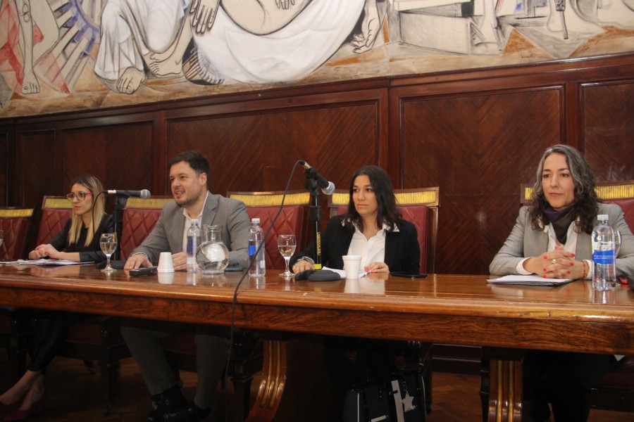 Paula Eugenia Rodrguez, Sebastin Barocelli, Mara Jimena Mansilla y Victoria Pacevicius