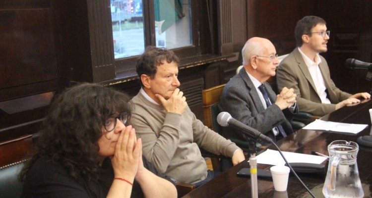 Sylvia Saitta, Leonardo Pitlevnik, Martn Farrell y Agustn De Luca