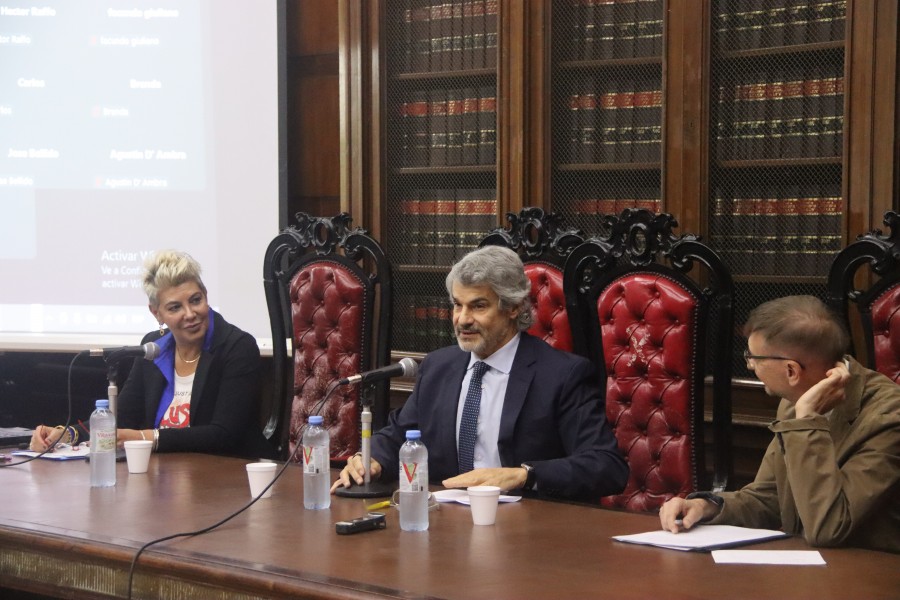 Florencia Santgata, Leandro Vergara y Claudio Martyniuk
