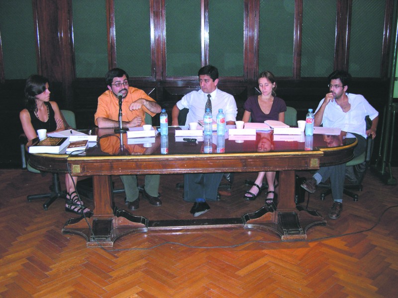 Julieta Rossi, Gerardo Pisarello, Gustavo Moreno, Carolina Fairstein y Sebastin Tedeschi