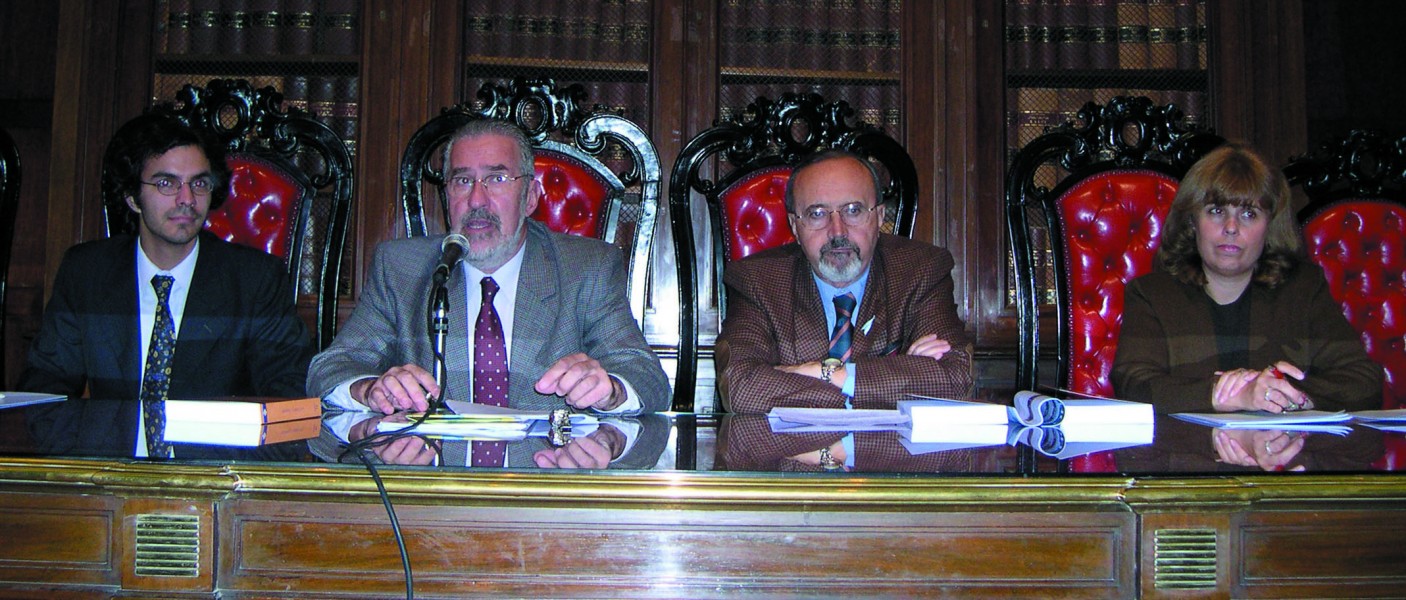 Nicolas M. Perrone, Atilio Borón, Eduardo Conesa y Sandra Negro