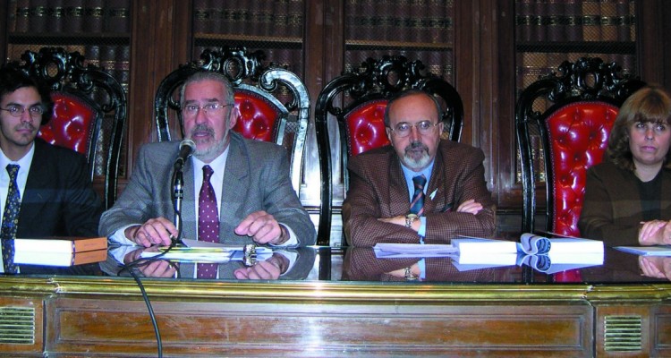Nicolas M. Perrone, Atilio Born, Eduardo Conesa y Sandra Negro