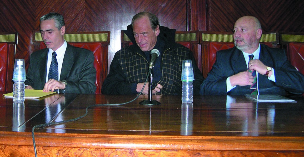 Sergio Torres, Eugenio Zaffaroni y Francisco Mugnolo