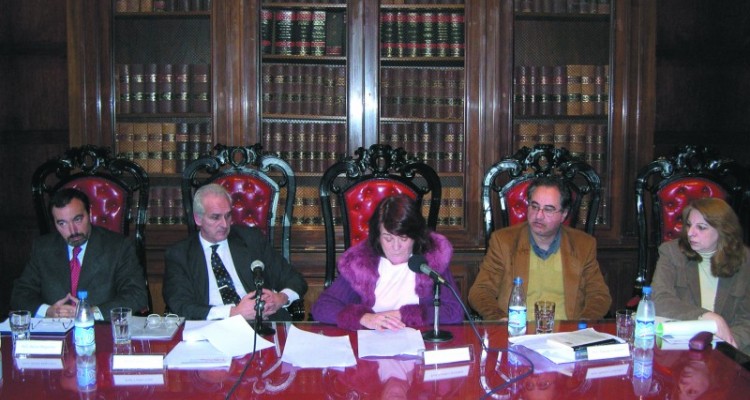 Hctor Magarios, Carlos Cruz, Lucila Larrandart, Mariano Ciafardini y Graciela Otano