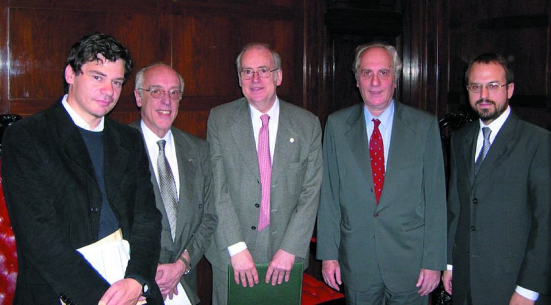 Roberto Gargarella, Atilio Alterini, Guillermo Jaim Etcheverry, Eduardo Barbarosch y Diego Valenzuela