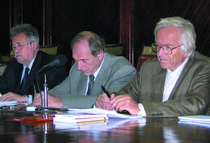 Julio Virgolini, Eugenio Raúl Zaffaroni y Nils Christie