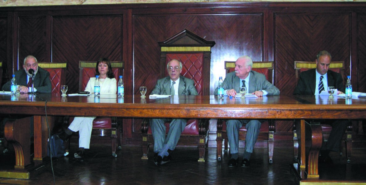 Mario Ackerman, Ana La Pieyra, Atilio Alterini, Jorge Rodrguez Mancini y Javier Gonzlez Olaechea