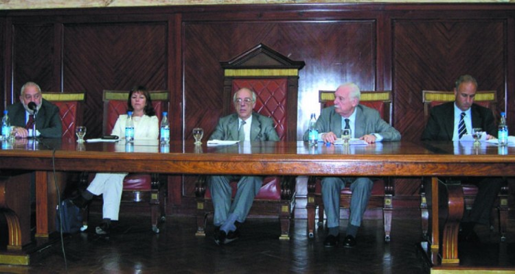 Mario Ackerman, Ana La Pieyra, Atilio Alterini, Jorge Rodrguez Mancini y Javier Gonzlez Olaechea