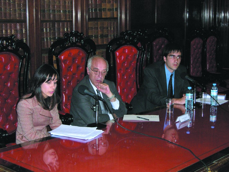 Cristina Adén, Atilio Alterini y Emmanuel Kaufman 