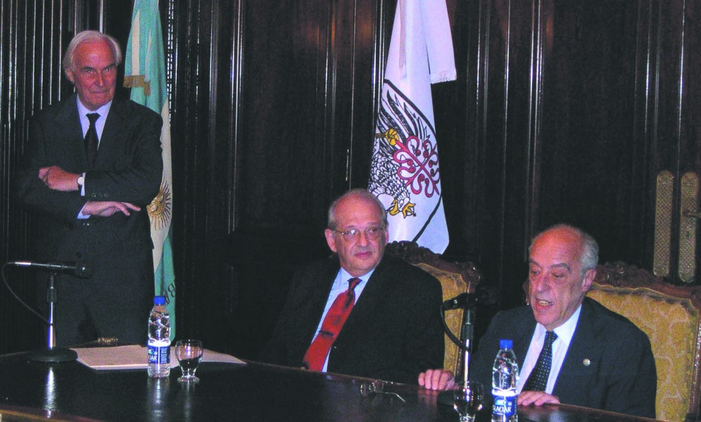 Natalio Etchegaray, Horacio Pelosi y Atilio Alterini 