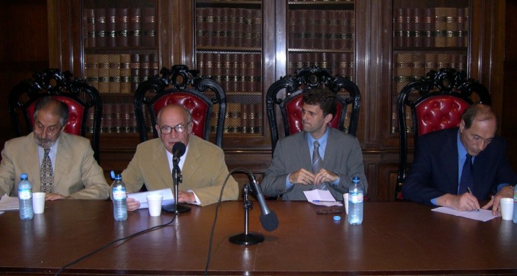 Edmundo Hendler, David Baign, Ignacio Anitua y Eugenio Zaffaroni