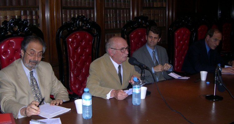 Edmundo Hendler, David Baign, Ignacio Anitua y Eugenio Zaffaroni