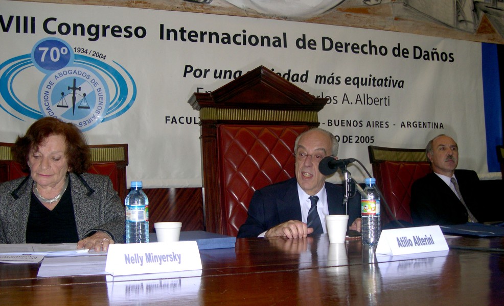 Nelly Minyersky, Atilio Alterini y Ricardo Lorenzetti