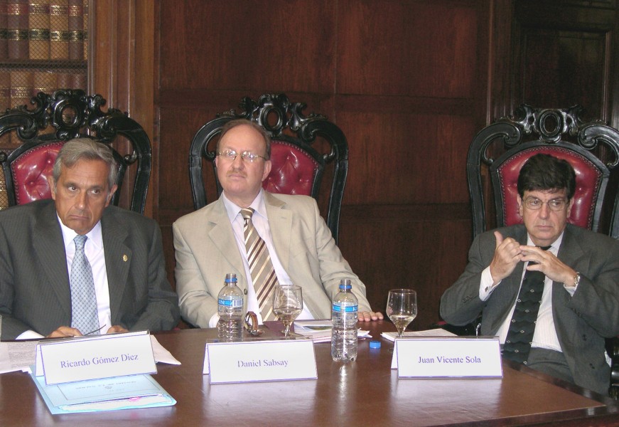 Ricardo Gmez Diez, Daniel Sabsay y Juan V. Sola