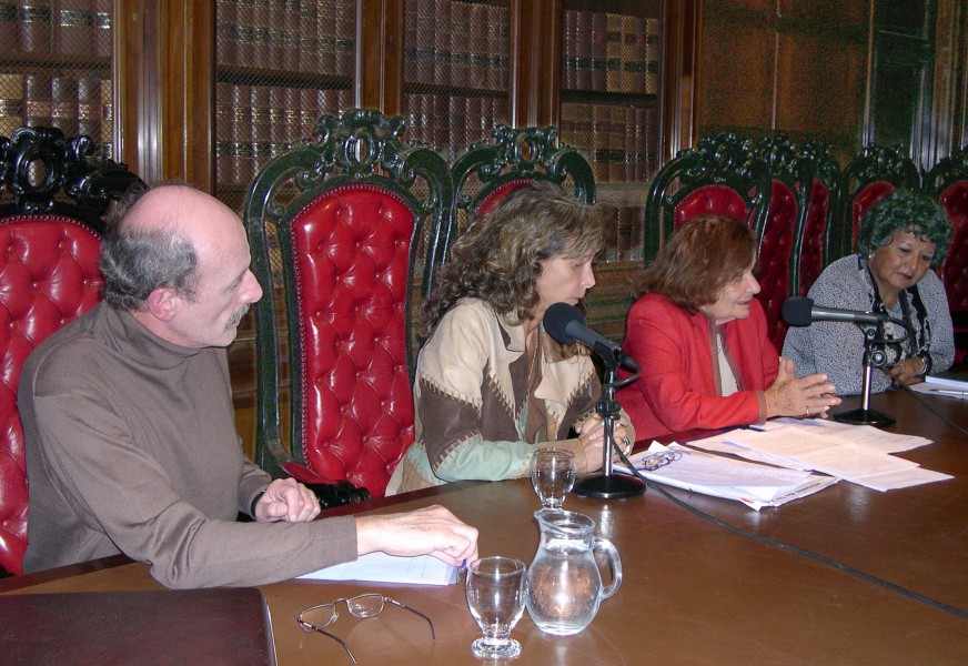 Juan Carlos Volnovich, Sara Mamani, Nelly Minyersky  y Dora Barranco