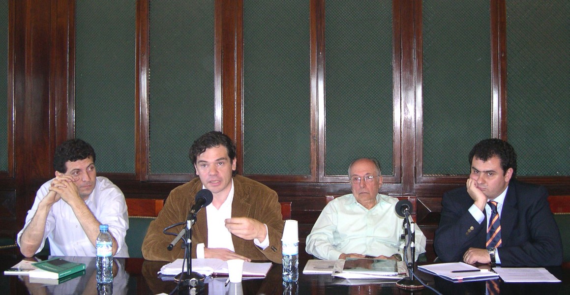 Gustavo Maurino, Roberto Gargarella, Enrique Bianchi y Roberto Saba