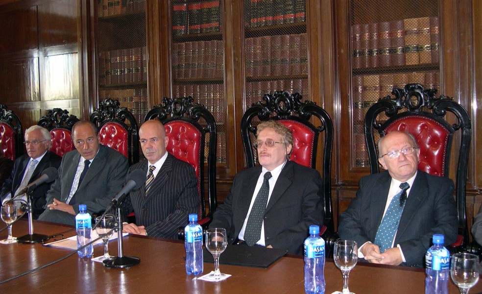Enrique Rodrguez, Ral Zaffaroni, Jorge Telerman, Mario Rabey y Norberto Laporta