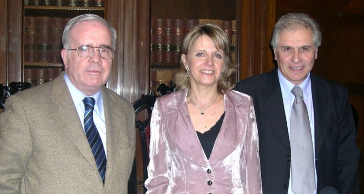 Tulio Ortiz, Celia Weingarten y Carlos Ghersi