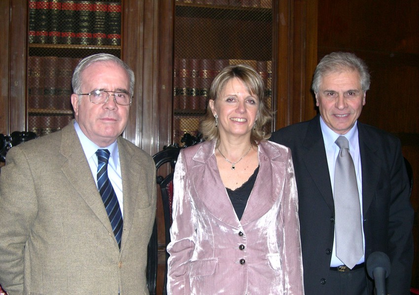 Tulio Ortiz, Celia Weingarten y Carlos Ghersi
