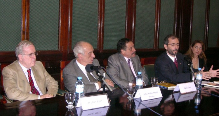 Tulio Ortiz, Atilio Alterini, Carlos Elbert, Eduardo Balestena y Laura Belloqui