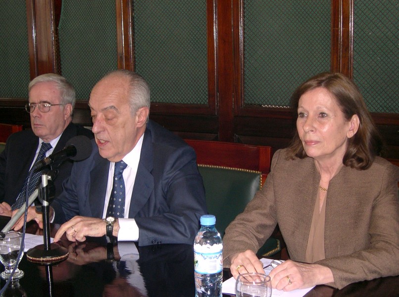 Tulio Ortiz, Atilio Alterini y Susana Albanese