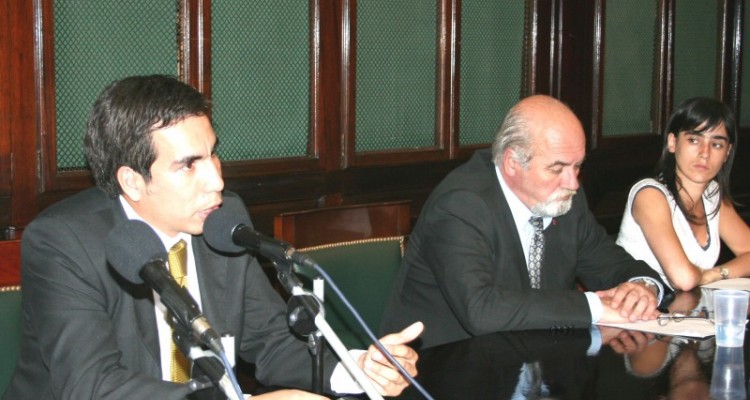 David Escobar, Hugo Fucek y Leticia Pogliagi