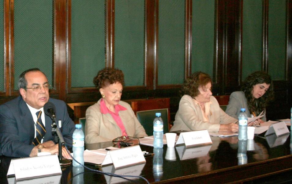 Jos Antonio Pags, Eva Giberti, Nelly Minyersky y Mary Beloff