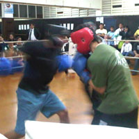 Exhibición de boxeo