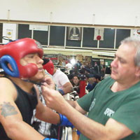Exhibición de boxeo